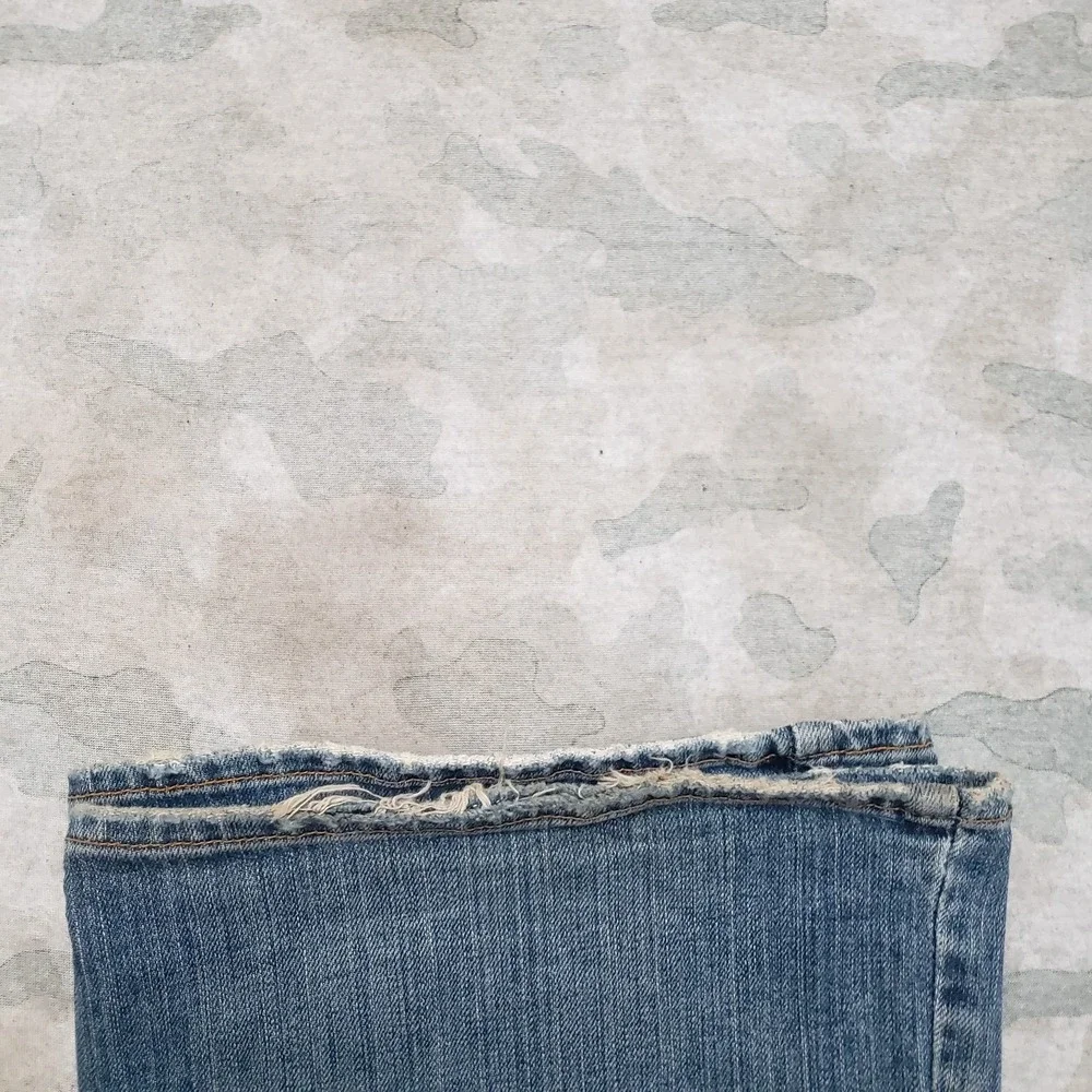 Vintage Lucky Brand Jeans Womens 8/29 Blue Flare Y2k Denim Medium Wash Dungarees - Picture 9 of 10
